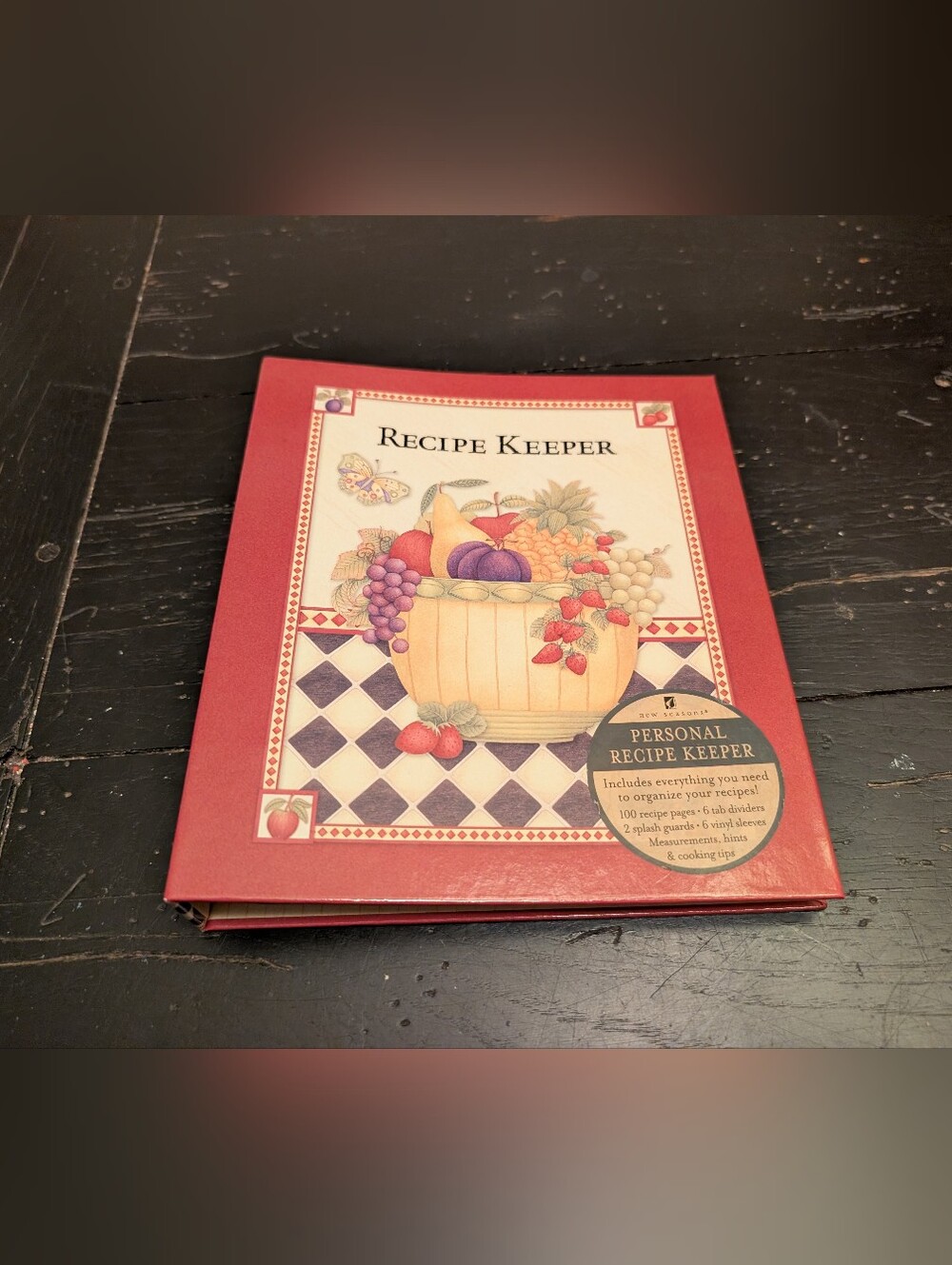 Unused Debbie Mumm 2019 Personal Recipe Keeper Cottagecore Farmhouse Kitchen